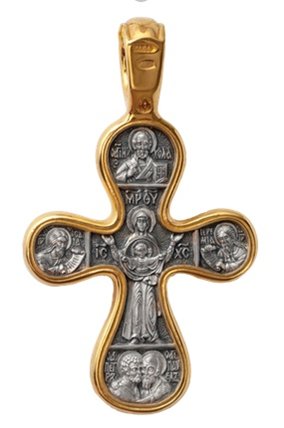 православные кресты серебро с позолотой