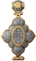 православный наперсный крест мощевик