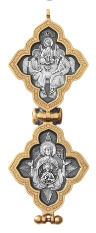 православный крест мощевик