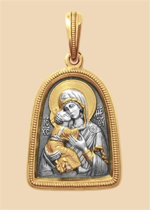 Образок иконы Богородицы Владимирская