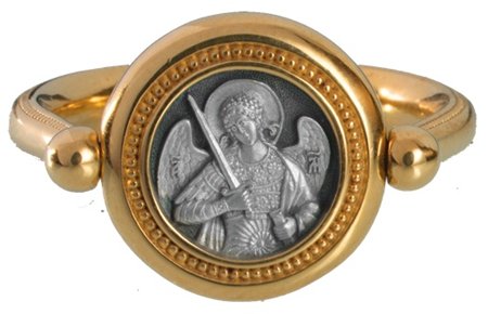 Православный перстень с иконой Архангел Михаил