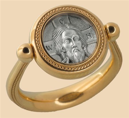 перстень с иконой Спас Нерукотворный