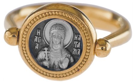 православный перстень с иконой святая мученица наталья
