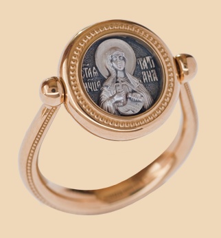 православный перстень с иконой святой мученицы татианы