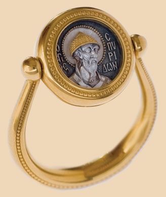 перстень с иконой святитель тримифунтский