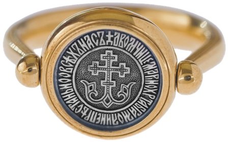 перстень с иконой святая вкч марина