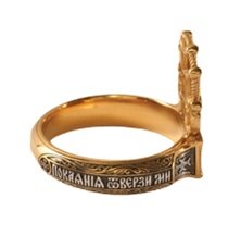 серебряный православный перстень